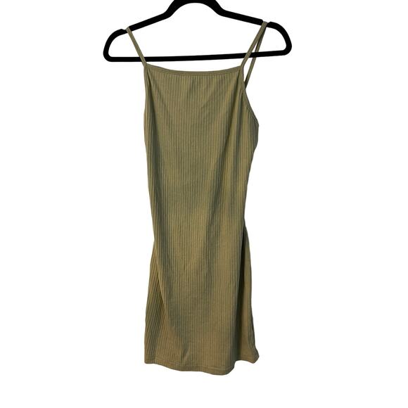 PrettyLittleThing Ribbed Strappy Backless Bodycon Dress Size 12 - Picture 1 of 7